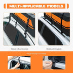 Maelstrom Rooftop Cargo Carrier,Car Roof Bag,21 Cubic Feet Waterproof Roof Rack Cargo Carrier,Tear Resistant Vehicle Cargo Carrier,Black with Orange