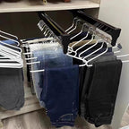 Adjustable Heavy Duty Pull Out Clothes Rail, 300-600mm Extendable Hanger Rod for Closet Organization, Ideal for Trousers & Ti