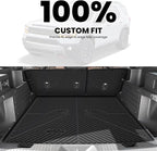 LASFIT Cargo Mat with Backrest Mat for Honda Passport 2026, All Weather TPE Custom Fit Trunk Mat Trunk Liner Trunk Tray Cargo Liner Cargo Tray with Seatback Cover, Black