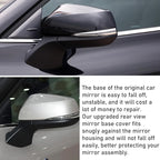 Jaronx Compatible with Toyota Highlander Side Mirror Cover 2020-2024, Driver Side Rearview Triangle Base Cover Trim for Toyota Highlander, Rear View Mirror Base (NOT FIT GRAND HIGHLANDER) (Left)
