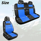 Leather Car Seat Covers Front Seats, 3D Foam Support Car Seat Covers, Universal fit for Trucks Vans SUVs Sedans Automotive Co