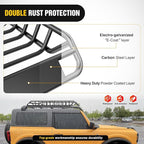 Nilight 51" X 36" X 5" Universal Roof Rack Cargo Basket Heavy-Duty 200LBS Capacity Rooftop Cargo Carrier Luggage Holder & Soft Waterproof|Cargo Bag|Net|Ratchet Straps for SUV Truck Vehicle