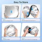 KUST Windshield Sun Shade Hyundai Santa Fe 2013-2018 Accessories Custom Fit for Window Sun Visor Protector Foldable Blocks UV Rays Keep Your Car Cooler