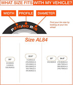 AutoSock for Commercial Vehicles and Trucks AL84, Snow Socks for Tires, Pack of 2