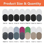 148PCS 3 Inch Sanding Disc Drill Polishing Kit for Headlight Restoration, 60-10000 Grit Wet Dry Silicon Carbide Hook & Loop Sandpaper with Buffing Sponge Pads for Car Wood Metal