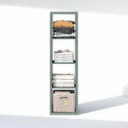 Furinno Cubic Closet Organizers and Storage, 4-Cube Closet Organizer, Vertical Open Shelf Closet Storage, Extra Thick Frame f