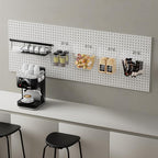 LIGHT DUST Clear Pegboard Cups with Hooks, 1/8" & 1/4" Peg Board Orangizer Accessories Aesthetic Decoration for Garage Workbe