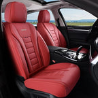 Coverado Car Seat Covers Full Set, Seat Covers for Cars, Front Seat Covers and Back Seat Cover Waterproof Leather Automotive 