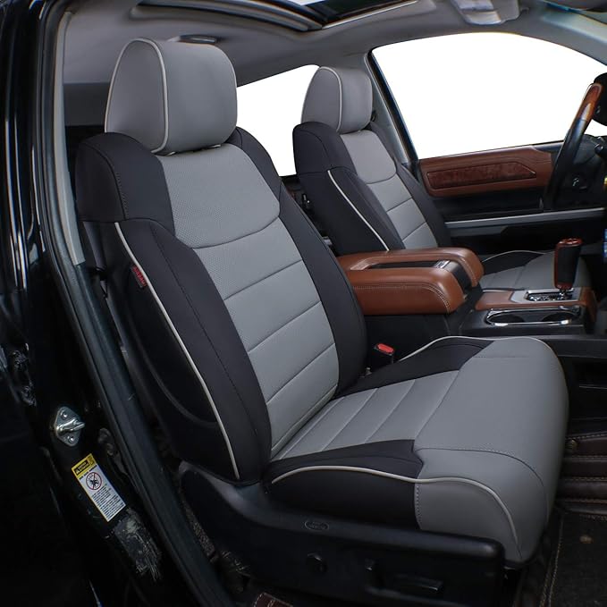 EKR Custom Fit Tacoma Front Car Seat Covers for Select Toyota Tacoma 2016 2017 2018 2019 2020 2021 2022 2023 Double Cab/Acces