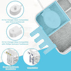 Toothbrush Holders Instant-Drying Organizer - Bathroom Countertop/Wall Mounted Electric Toothbrush Holder - Toothbrush Head T