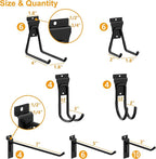 Heavy Duty Slatwall Hooks 40PCS - Black Garage & Workshop Organizers for Standard Panels
