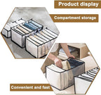 5PCS Wardrobe Clothes Organizer - Foldable Closet Drawer Organizer for Clothes, Portable Closet Organizers and Storage Bins, 