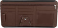 X AUTOHAUX PU Leather Car Sun Visor Organizer Glasses Holder Auto Accessories Pocket Organizer with Panel Back Brown