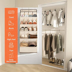 FENTEC 1 Pack Over the Door Shoe Organizers, Hanging Shoe Organizer with Large Deep Pocket Shoe Holder for Closet Shoes Rack 