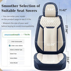 Coverado Front Seat Covers, Car Seat Covers Front Seats, Leather Seat Cover for Cars, Waterproof Seat Covers, Car Seat Protec