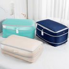 Comforter Storage Bag - Large Capacity Bedding Storage Bags Ultra Space Saving Self Compression Organizer, Washable Compressi