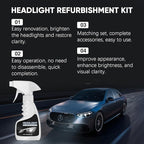 Dodorado Headlight Restoration Kit – No Sanding Required, Fast Cleaning & Ceramic Coating, Restores Yellowed Hazy Headlights 