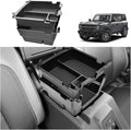 GZSH 2025 Upgrade Double-Layer Center Console Organizer fit for 2025 2026 Ford Bronco 4 Door Full Size |Not for Sport Model| Not for 2 Door Not for manual transmission