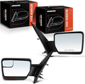 A-Premium Pair (2) Driver and Passenger Side Power Door Mirror - Compatible with Ford F-150 F150 2011 2012 2013 2014 - Heated