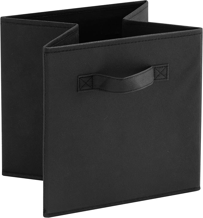 MAX Houser Fabric Cloth Storage Bins,Foldable Storage Cubes Organizer Baskets with Dual Handles for Home Bedroom Storage,Set 