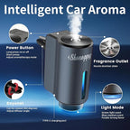 Smart Car Air Freshener Diffuser,Car Aroma Diffuser Air Freshener Spray Automatic with 6PCS Cologne Aromatherapy Oil