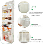 Door Hanging Storage Organizer,with 3 Bins 1 Movable Baby Diaper Caddy,1 Large capacity diaper stacking storage Organizer,10 