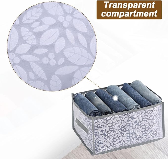 3PCS Wardrobe Clothes Organizer - Foldable Closet Drawer Organizer for Clothes, Portable Closet Organizers and Storage Bins, 