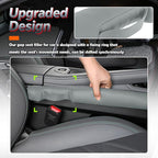 Aokdom 2026 2PCS Upgraded Car Seat Gap Filler with Fixing Ring,Elastic Car Gap Filler to Avoid Dropping Cell Phones/Keys,Essential Cars Gaps Seat Fillers Cars Accessories (Sage Green)
