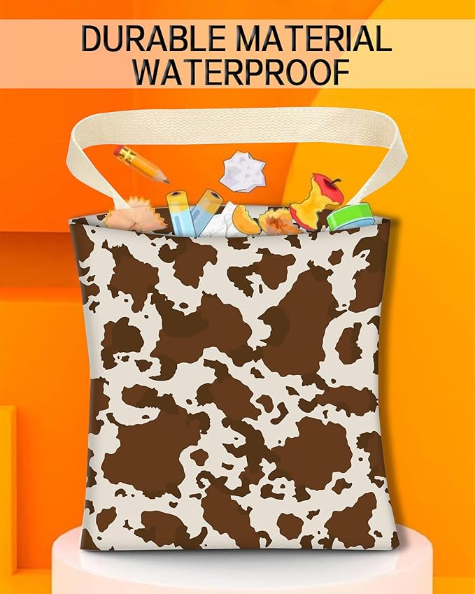 Car Garbage Can, Hanging Car Trash Can Bag for Back Seat Organizer, Retro Cow Print