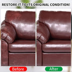 Leather Recoloring Balm, 12oz Large Size Leather Dye, Color Restorer, Scratch Repair, Furniture & Couch Restorer Kit, Repair 