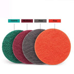 40PCS 3 inch Scrub Pads Headlight Restoration Kit VÉZAAR Scouring Pad Hook and Loop Car Hub Cleaning Auto Painting Polishing 