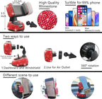 NBTEPEM 27 PCs Red Bling Car Accessories Set for Women, Steering Wheel Covers Universal Fit 15 Inch, Bling License Plate Frame, Bling Phone Holder, Bling Car Coasters (Red Diamond)