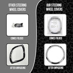 KAFEEK Cream Leopard Steering Wheel Cover for Women, Universal 15 Inch Soft Microfiber Leather Car Wheel Protector, Aesthetic