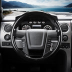 Steering Wheel Cover for Ford F150 2009-2014/ Ford Expedition 2015-2017, Car Steering Wheel Cover Protector Accessories for Ford (Glossy Black)