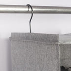 Hanging Closet Organizer, Easy Mount Collapsible 3-Shelf Camper Closet Wardrobe Hanging Storage Shelves, Folded Clothes Towel