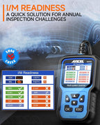 ANCEL BM500 OBD2 Scanner for BMW & MINI, Simplified Battery Registration, EPB, Oil, Throttle, PCM Resets, I/M Readiness, Full