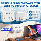 Cruise Essentials 2026,Cruise Must Haves Kit,Non-Surge Protector Power Strip,Magnetic Hooks,Lanyards,Luggage Tags,Towel Bands