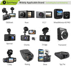 Sportway S80 Dash Cam mount, Dash Cam Mirror Mount Holder with 16pcs Joints for Rove APEMAN CHORTAU Roav Nexar iiwey YI Z-Edge Old Shark KDLINKS Crosstour VANTRUE GoPro... 99% Car Dash Cameras DVR GPS