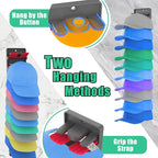 Hat Organizer for Baseball Caps 2 Packs with Built-in Spring Clips - Wall Mount Closet Hat Rack Holder, Adjustable Storage fo