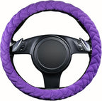 Flying Banner car Steering Wheel Cover Massage Velvet Warm Universal Size 15 inches SUV Truck Anti Slip Odorless Summer Winte