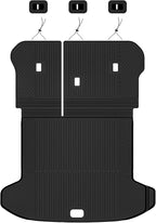Auxko All Weather Cargo Mat with Backrest Mat Fit for Kia Sportage 2023-2025 2026 TPE Accessoris All Season Guard Odorless Anti-Slip Black