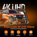 3 Channel Mirror Dash Camera for Cars, Triple Rear View Mirror with Front 4K/3K, Inside and Rear 1080P with WiFi, G-Sensor, N