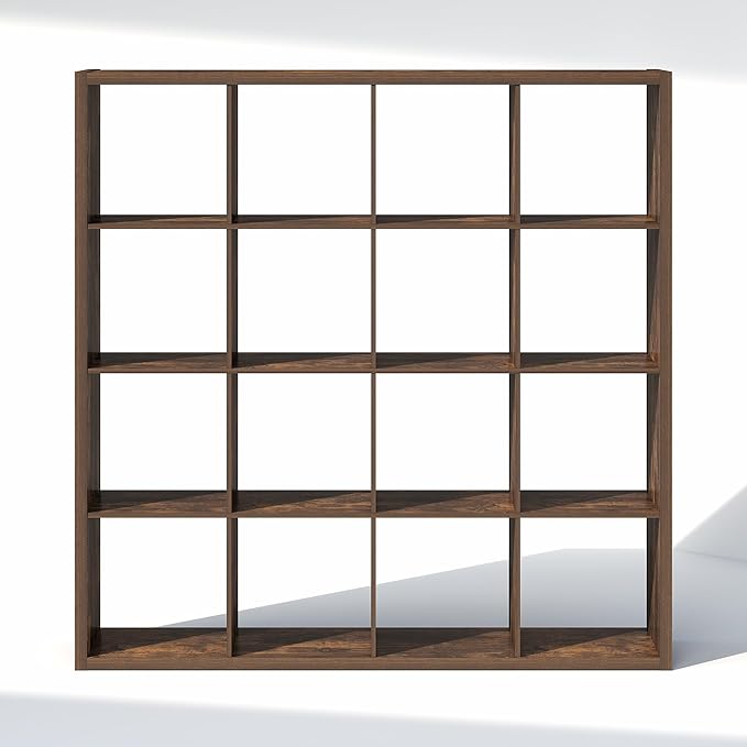 Furinno Cubic Closet Organizers and Storage, 16-Cube Closet Organizer, Open Shelf Closet Storage, Extra Thick Frame for Wardr