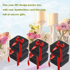 Travel Jewelry Case Bridesmaid Gifts Box,6 Pack Small Jewelry Box Mini Jewelry Organizer,PU Leather Portable Earring Storage 