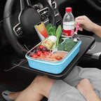 1 Pcs Car Steering Wheel Tray for Cadillac Seville/DeVille/Escalade ESV/Lyriq/Vistiq, Multi-Functional Notebook Eating Desk Double-Sided Design Table Holder Auto Interior Accessories,A