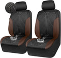 CAR PASS Waterproof Black Brown Car Seat Covers Front Seat Covers Neoprene Wetsuit,All-Weather Non-Slip Durable,Universal Fit