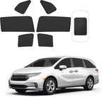 Front Side Half Window Shade Foldable Custom Fit for Honda Odyssey 2018-2024 Car Window Shades for Side Window Sun Shade UV Protection Heat Insulation for Camping Sleeping 6PCS