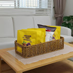 Basket for Toilet Paper Storage, Waterproof Wicker Baskets for Bathroom Counter Organizer, Small Storage Basket for Organizin