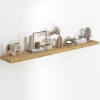 72"W x 9.3"D Floating Shelves for Wall, Wall Mounted Bathroom Shelves 1 Pack Deep Floating Shelf for Bedroom Kitchen Living R