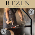 RTZEN Wall Mount Hook Set - Wrought Iron Decorative Rustic Metal Coat Hooks for Hanging - Handcrafted Classic Farmhouse Wall 